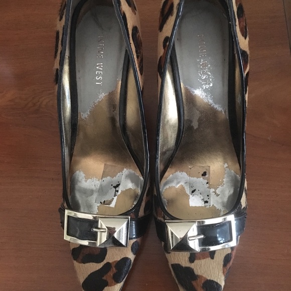 Nine West Leopard Print Heels - Picture 2 of 4